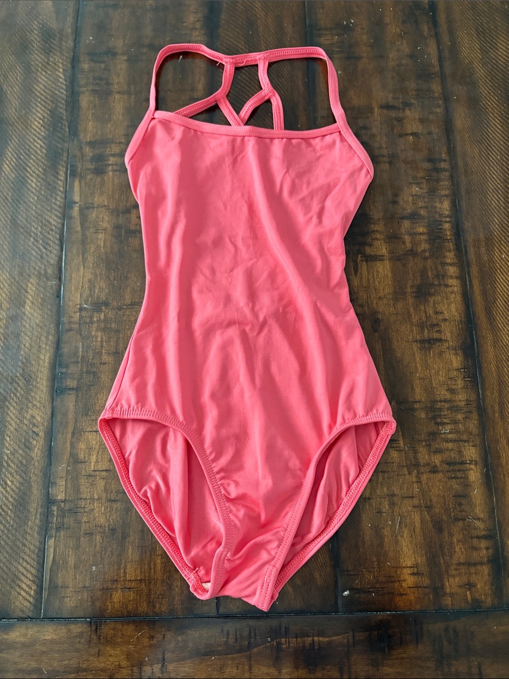 Motionwear Girls Coral Dance Leotard with Strappy Back